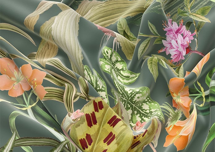 Barbados, Lush Green - Motorised Roman Blind - Image 4